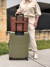 Load image into Gallery viewer, Estelle large travel tote — Tobacco
