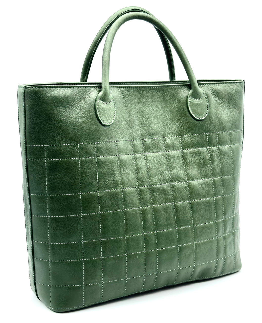 Estelle large travel tote — Moss green