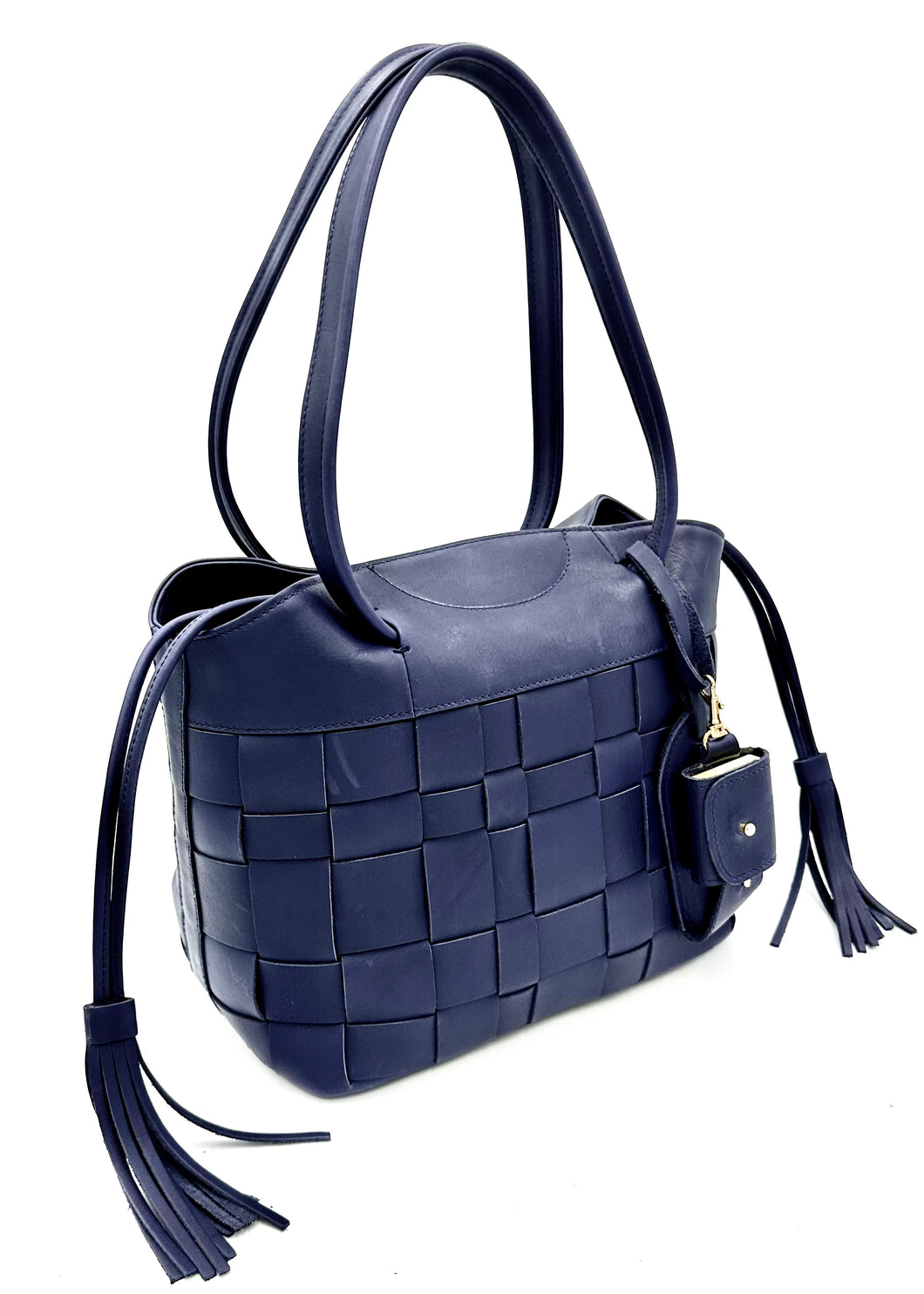 Madison Drawstring Tote - Indigo