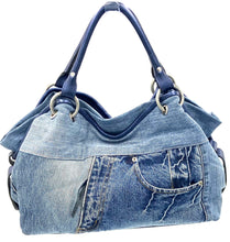 Load image into Gallery viewer, Imogen Denim Tote Bag
