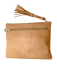 Load image into Gallery viewer, Little Sofia Clutch - White Coffee with Coffee Straw
