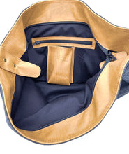 Load image into Gallery viewer, Amber Denim Hobo Bag
