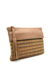 Load image into Gallery viewer, Little Sofia Clutch - White Coffee with Coffee Straw
