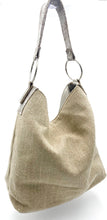 Load image into Gallery viewer, Chloe Hobo Tote - Linen/Metallic
