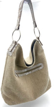 Load image into Gallery viewer, Chloe Hobo Tote - Linen/Metallic
