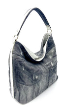 Load image into Gallery viewer, Dana Grey Denim Shoulder bag
