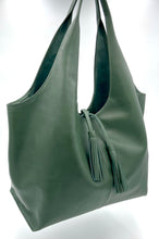 Load image into Gallery viewer, Alice Large Tote - Italian Leather - Moss Green
