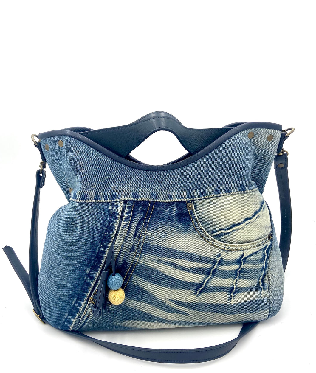 Paris Denim Shoulder Bag