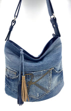 Load image into Gallery viewer, Daphne Denim Hobo Bag
